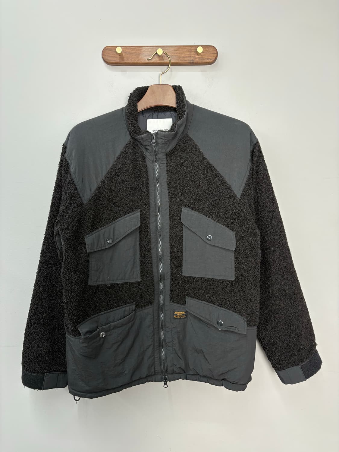 에스피오나지 플리스재킷 블랙 A3228 상품이미지2