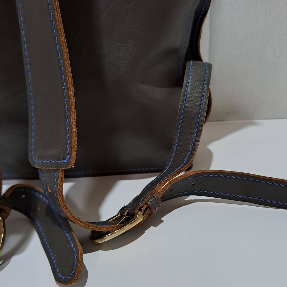 (택포) 핸드메이드 가죽 백팩 B815 상품이미지6