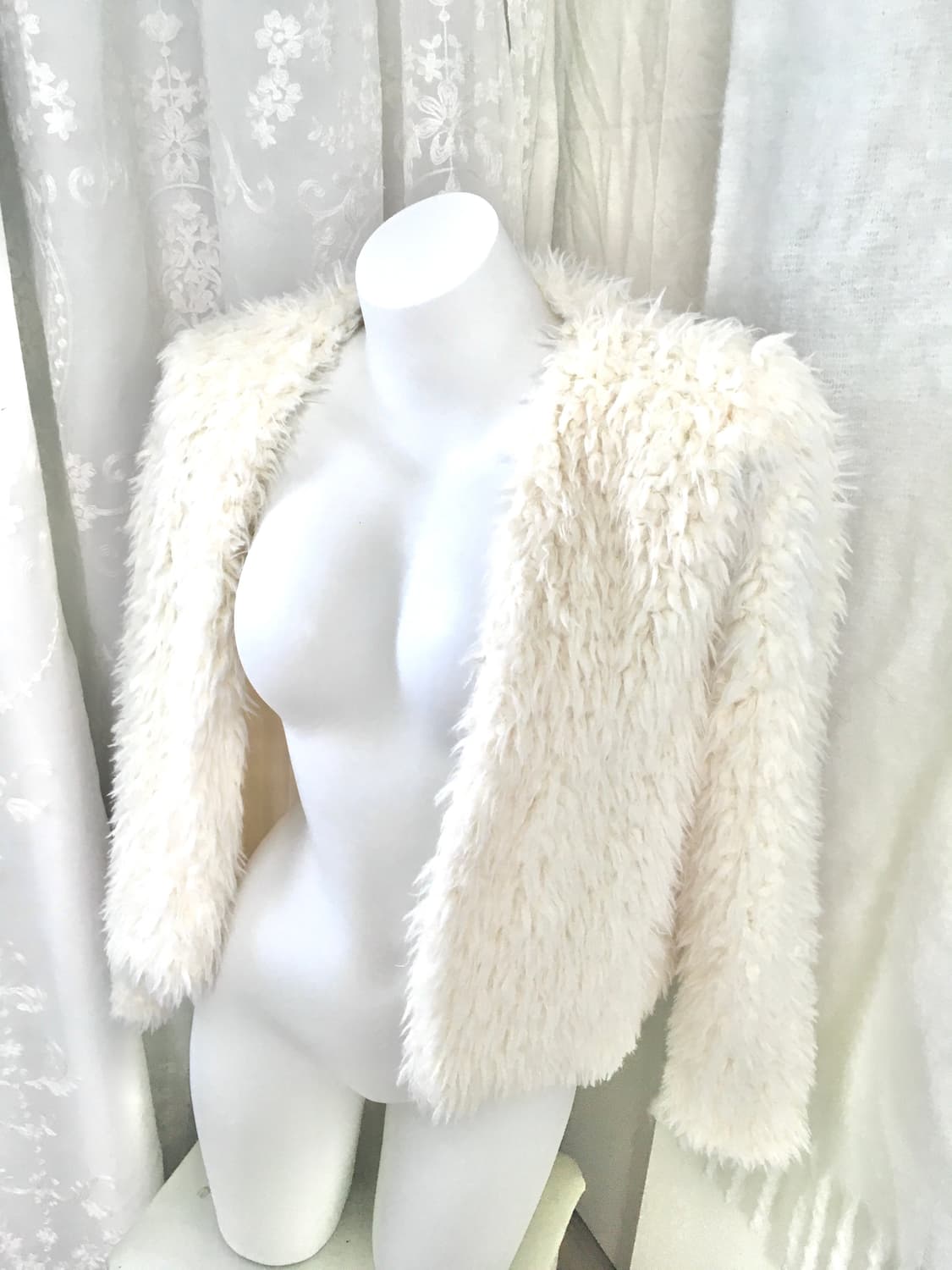 아이보리 퍼자켓 가디건  상품이미지4