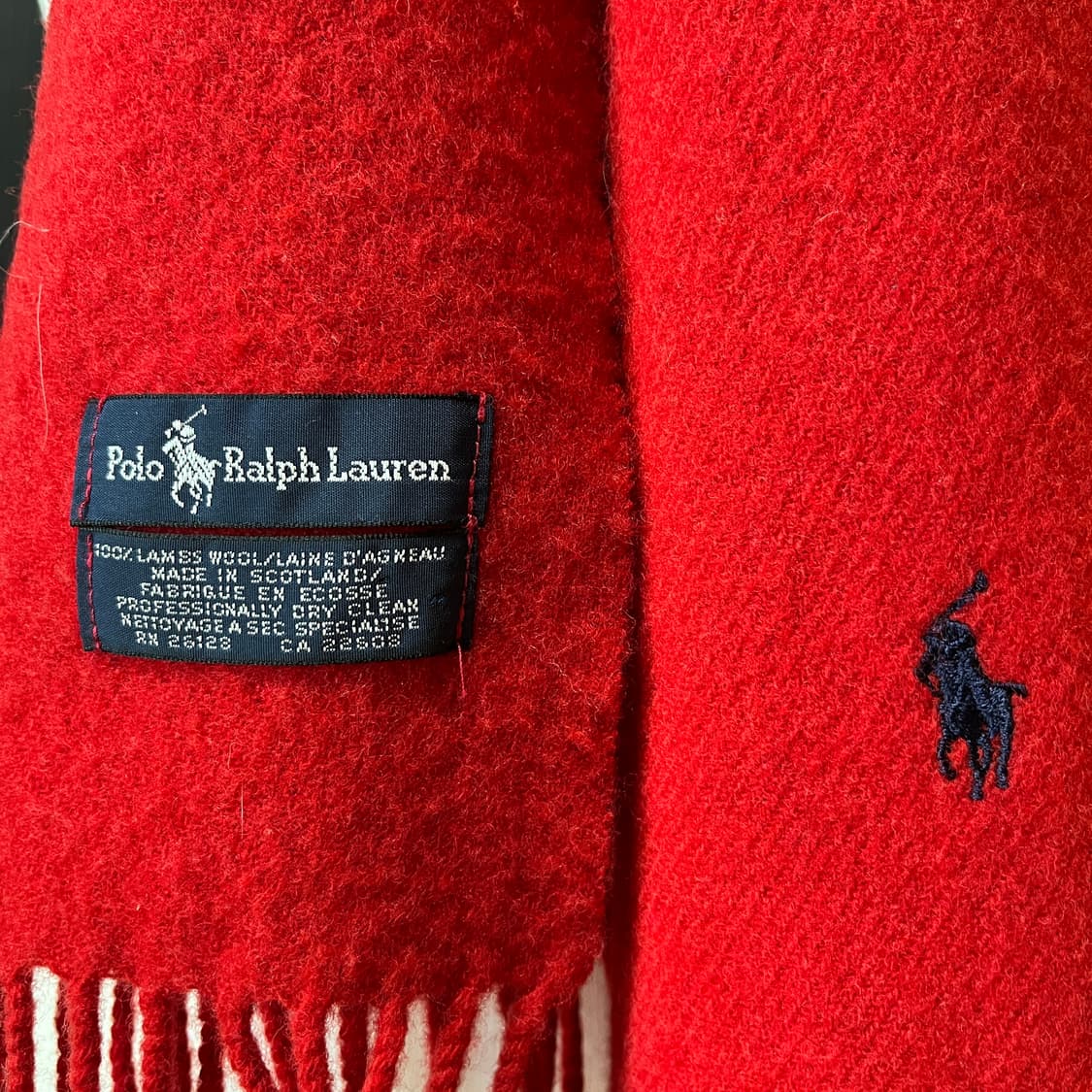 폴로 랄프로렌 스코틀랜드 램스울 머플러  상품이미지2