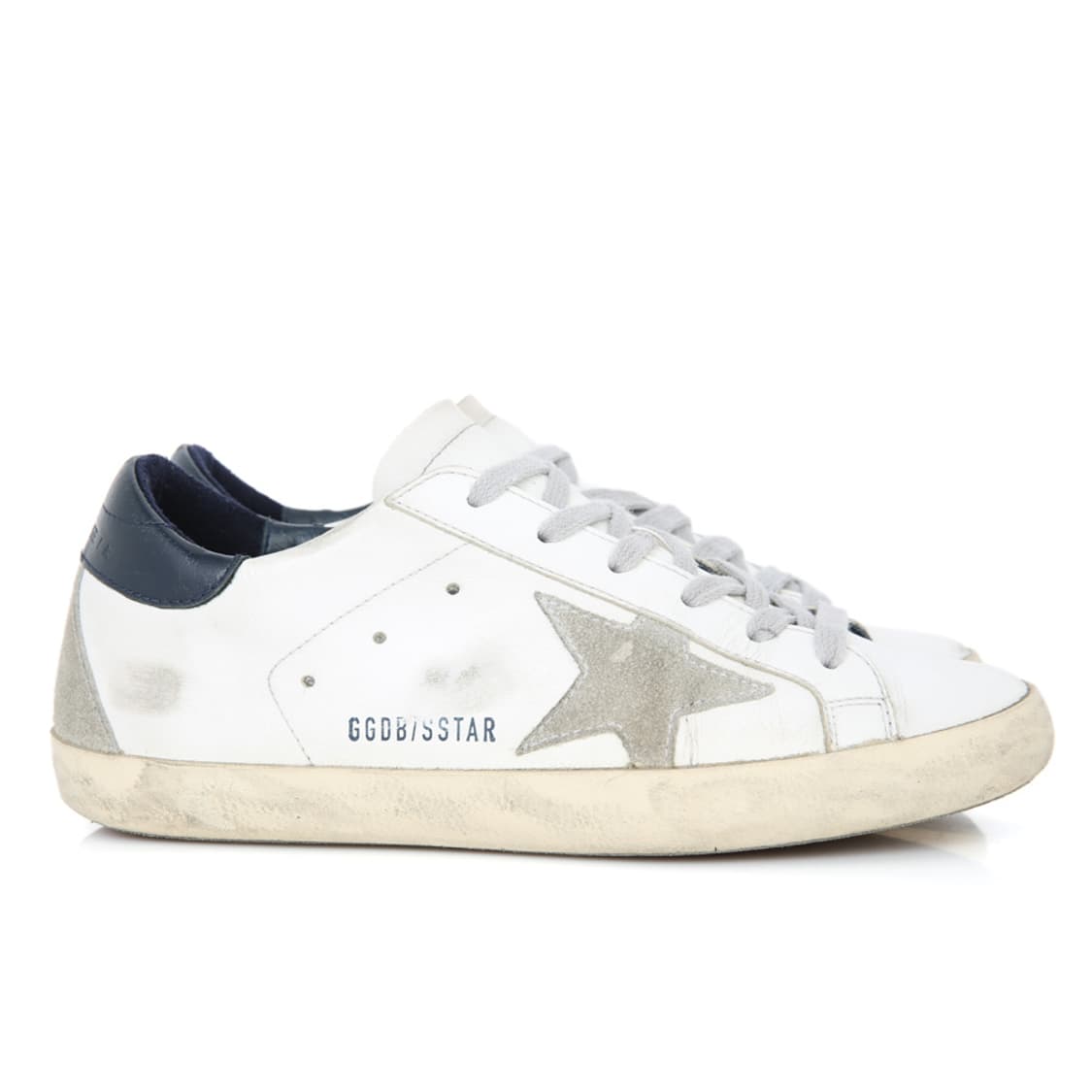 골든구스 슈퍼스타 스니커즈 스타 블루 힐탭 운동화 GWF00102 상품이미지4