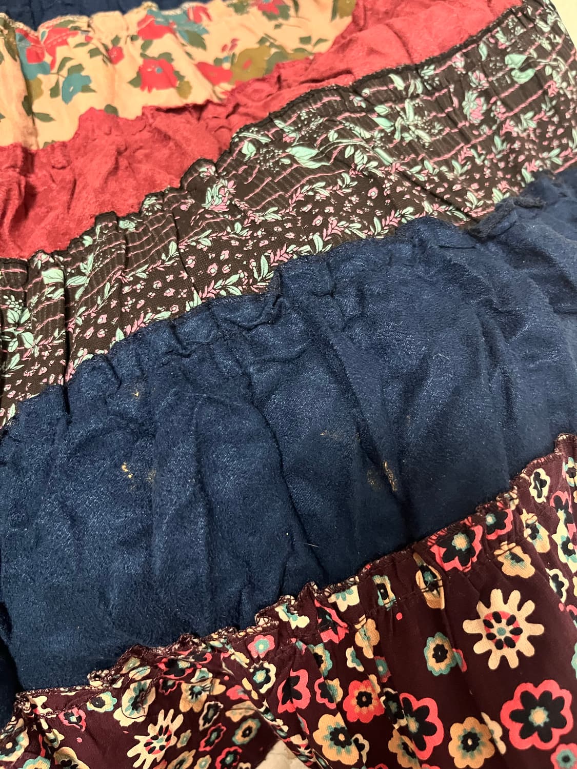 Hippie suede flower skirt 상품이미지2