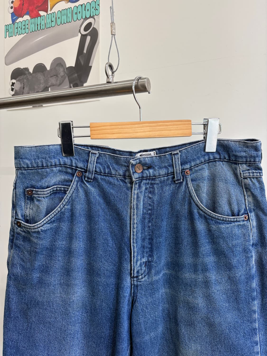 VALENTINO (Made in Itlay) 와이드 데님팬츠 상품이미지2