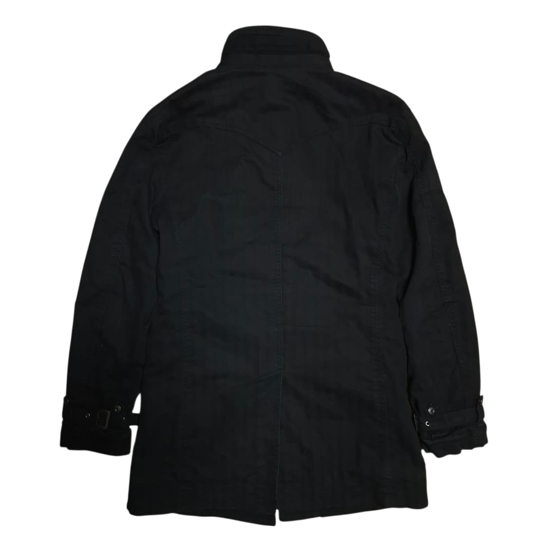 모시모 퀼팅 블랙 롱라이더 자켓 상품이미지4