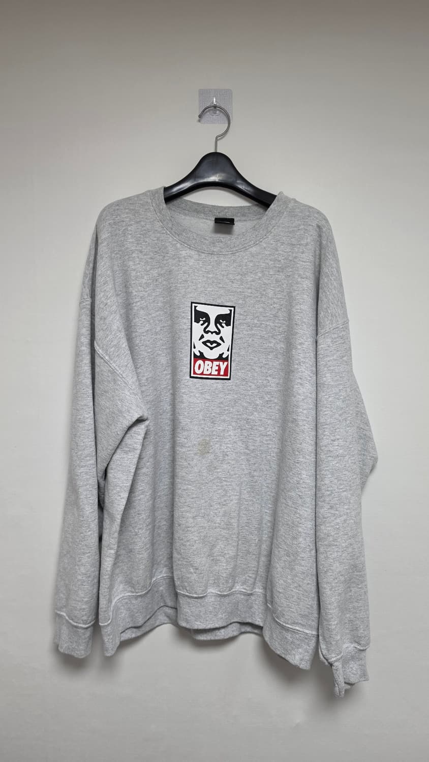 OBEY 아이콘 페이스 맨투맨 오트밀 그레이 XL 상품이미지1