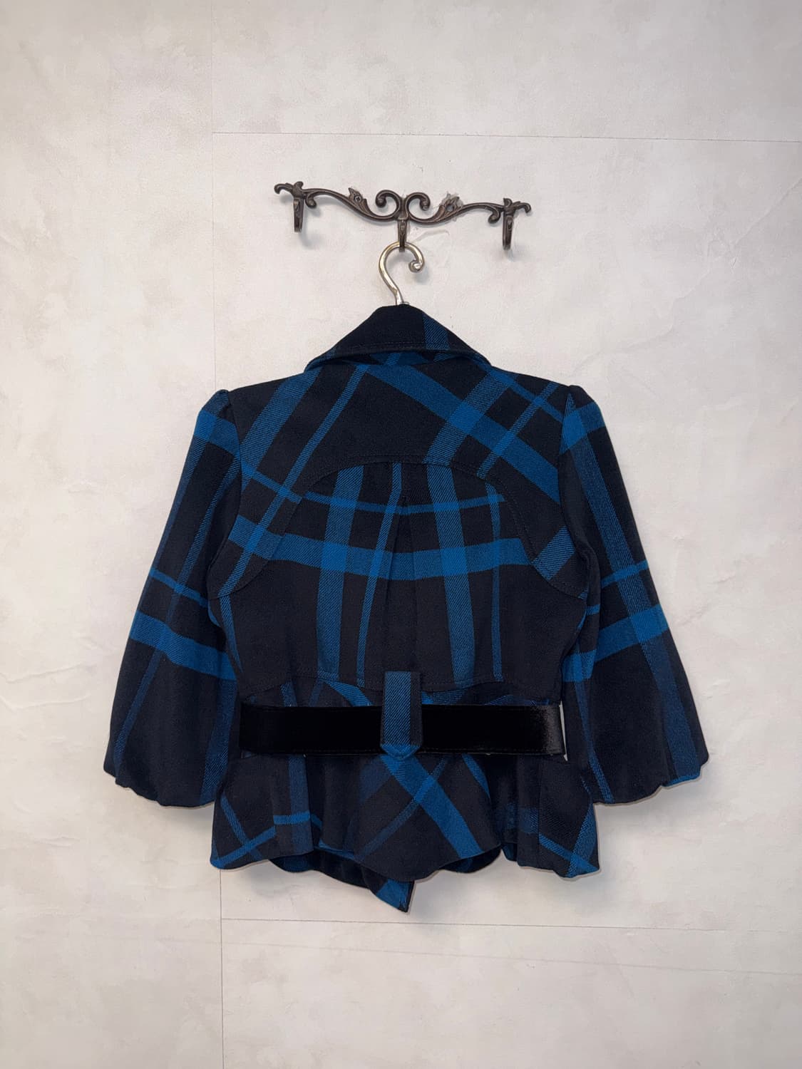 Blue black belted puff balloon ribbon jk 상품이미지7