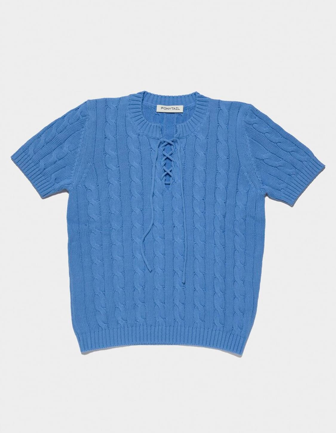 포니테일 
IVY Cable Ribbon Knit Top (BLUE) 상품이미지5