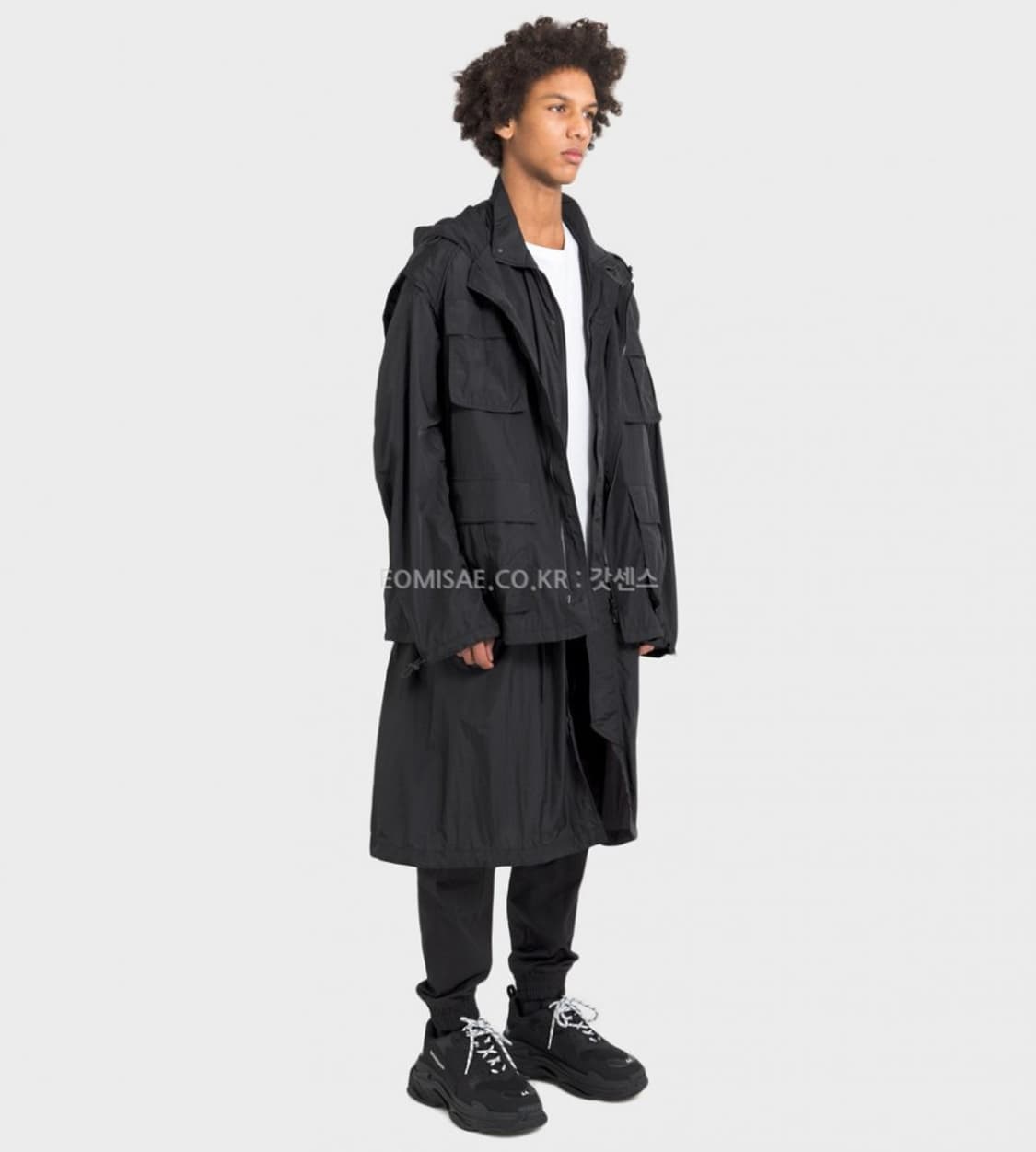 준지 컬렉션 나일론 레이어드 파카 상품이미지1