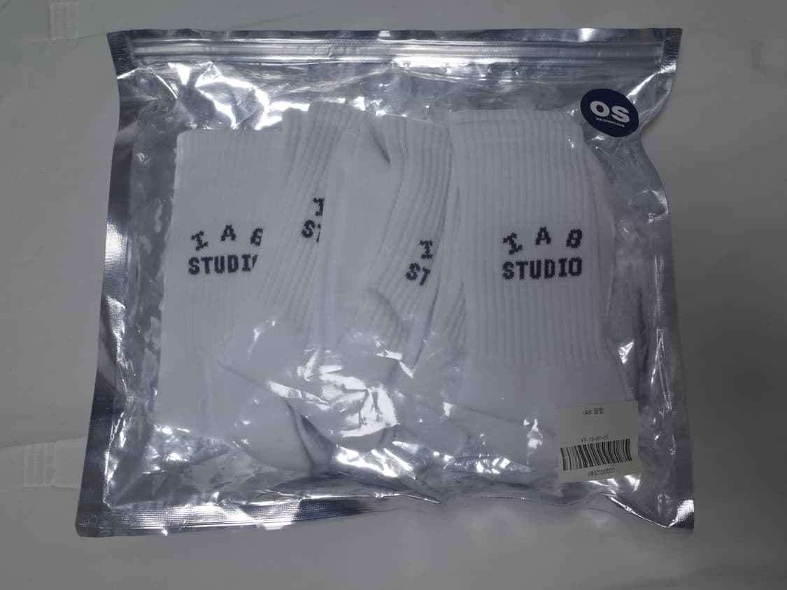 [O/S] 아이앱 스튜디오 양말 삭스 화이트 (5 PACK) 상품이미지2