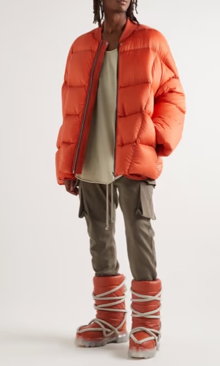 릭오웬스 22FW 루나 패딩 부츠 오렌지 44사이즈 상품이미지3