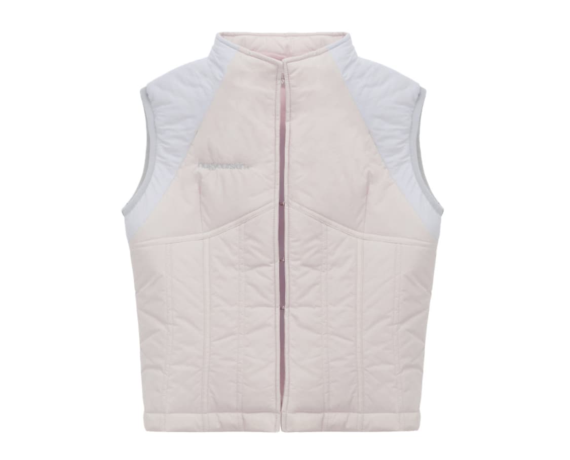 허그유어스킨 푸퍼 베스트 핑크 새상품 판매합니다 상품이미지1