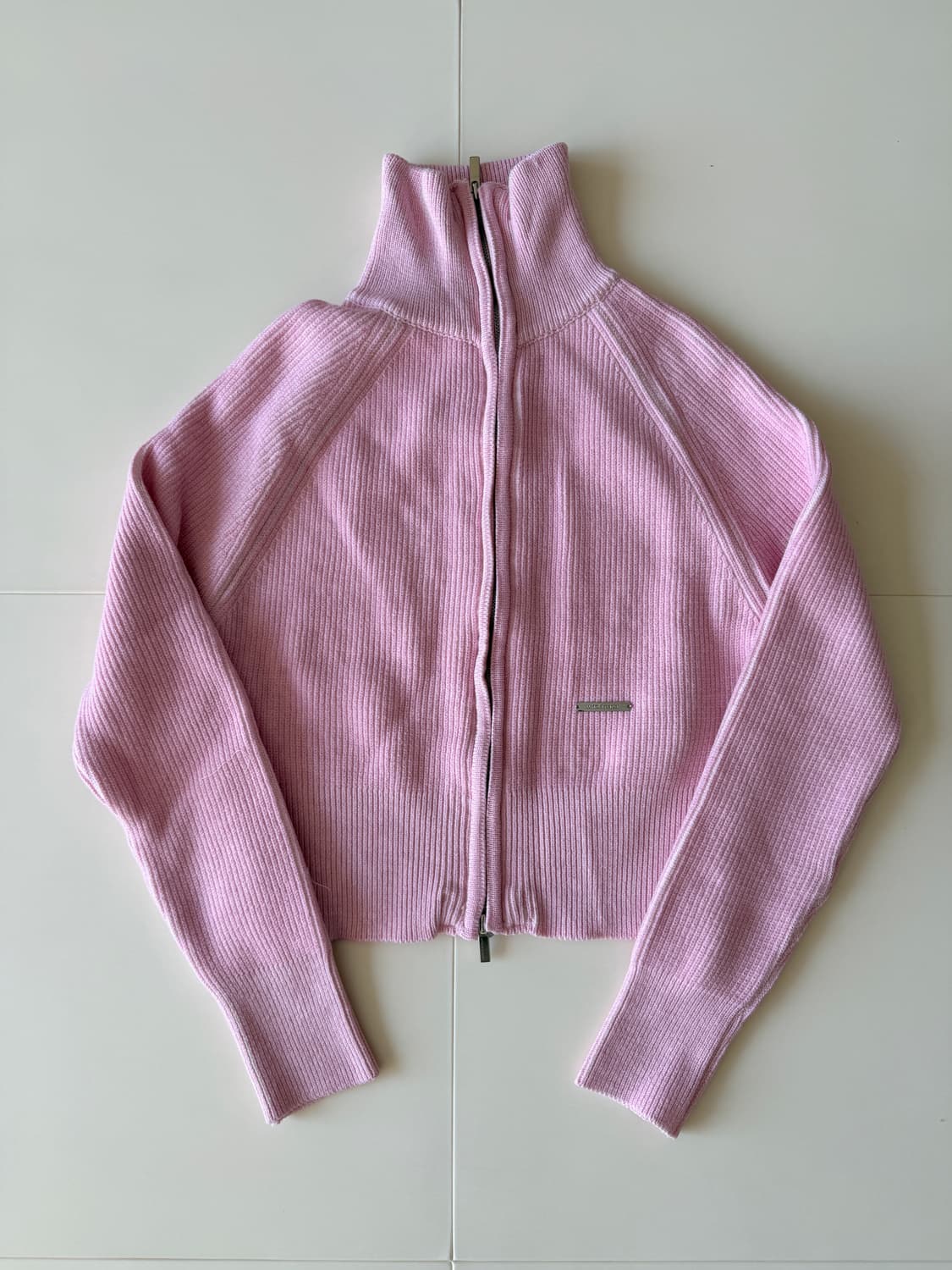 홀페이퍼 투톤 래글런 니트 집업(택없는 새상품) 상품이미지6