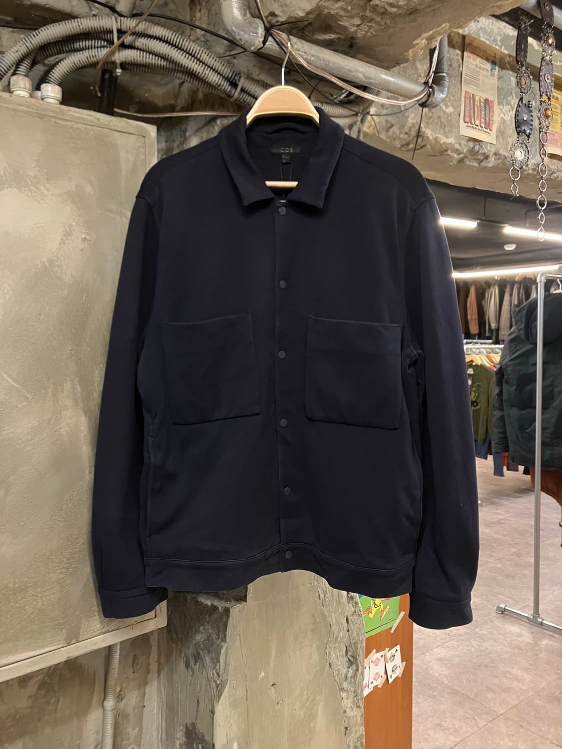 cos 코스 코튼 버튼 자켓 네이비 L #csz2629 상품이미지1