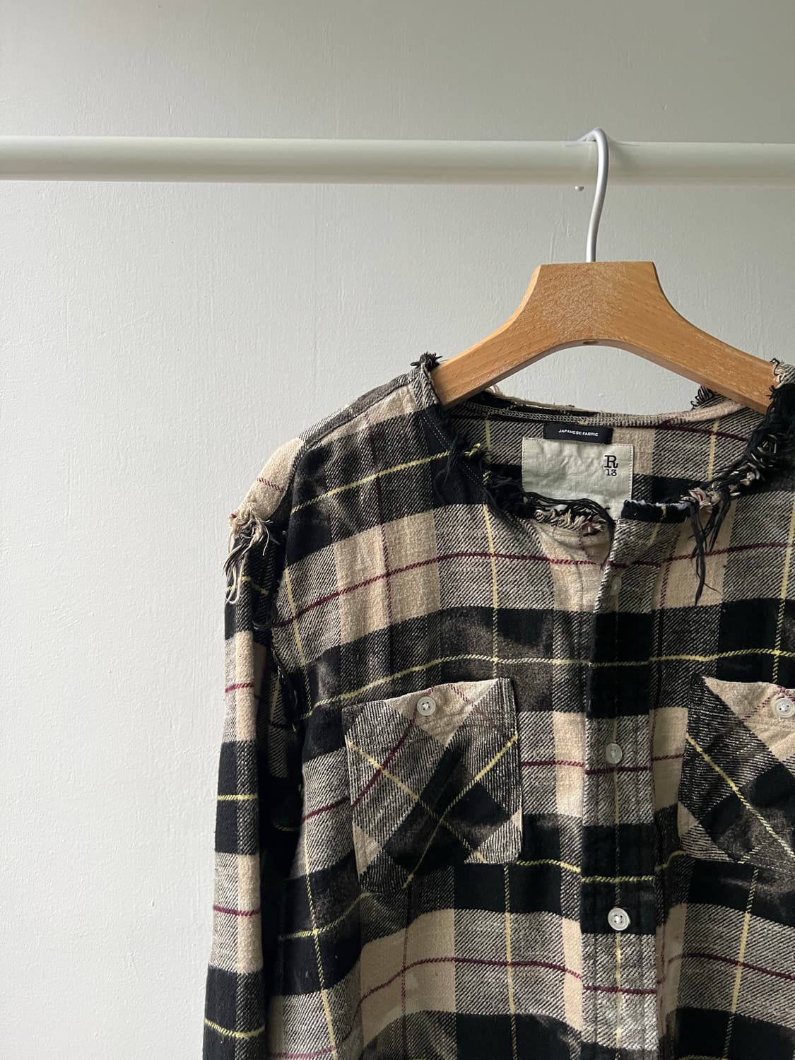 R13 알써틴 체크 셔츠 상품이미지4