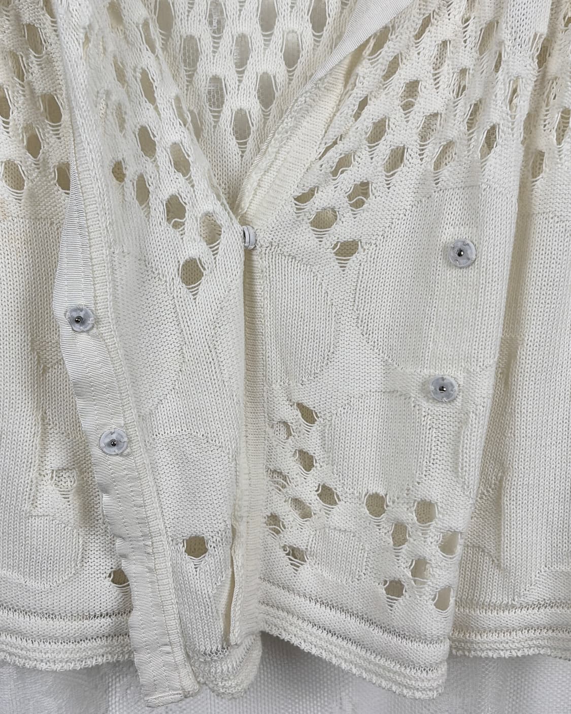 HIROKO BIS white crochet cardigan 상품이미지7