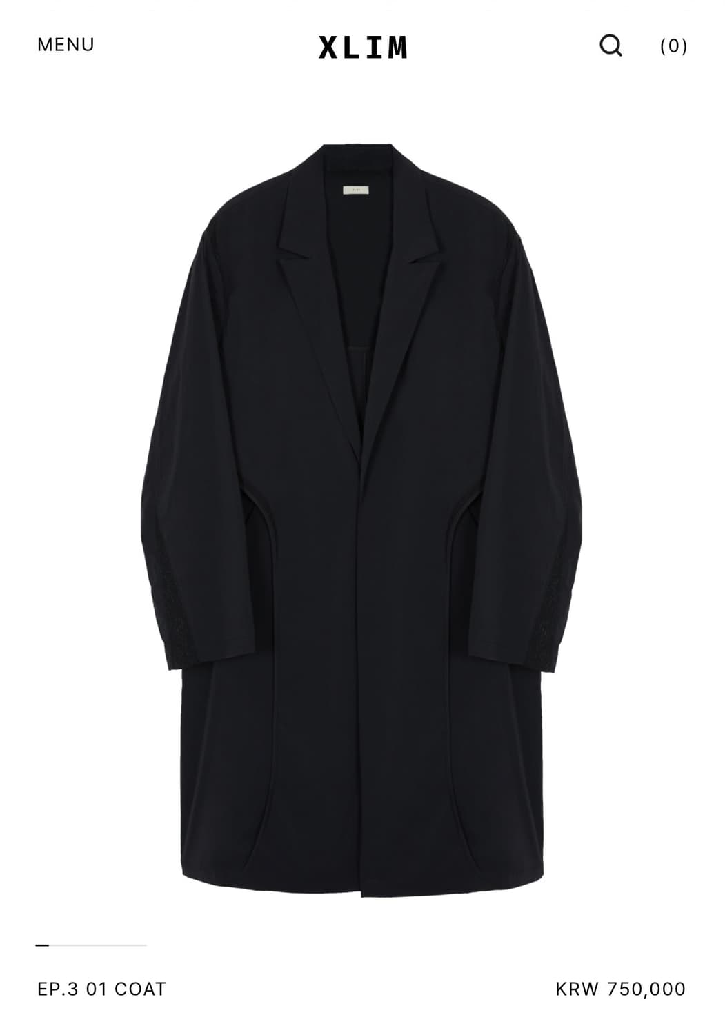 XLIM EP.3 01 COAT 2 SIZE 상품이미지1
