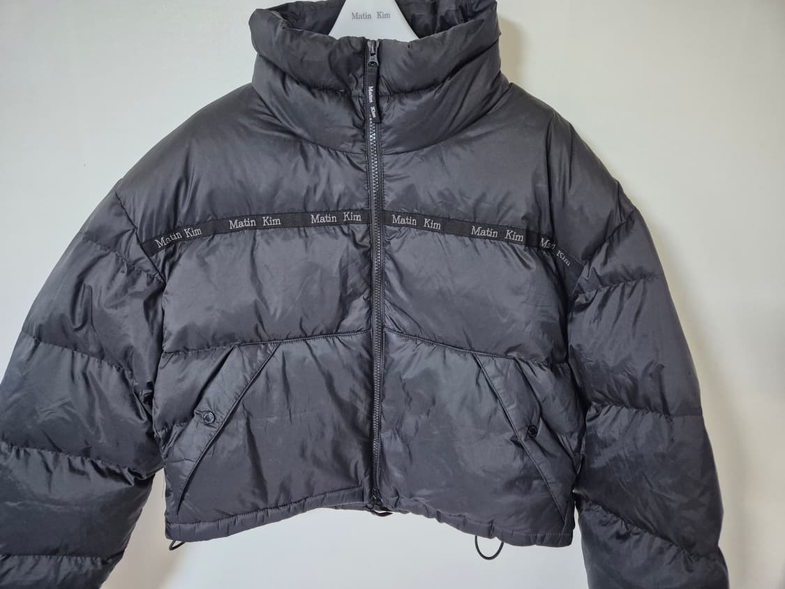 마뗑킴 테이핑 푸퍼 다운점퍼 블랙 S 상품이미지1