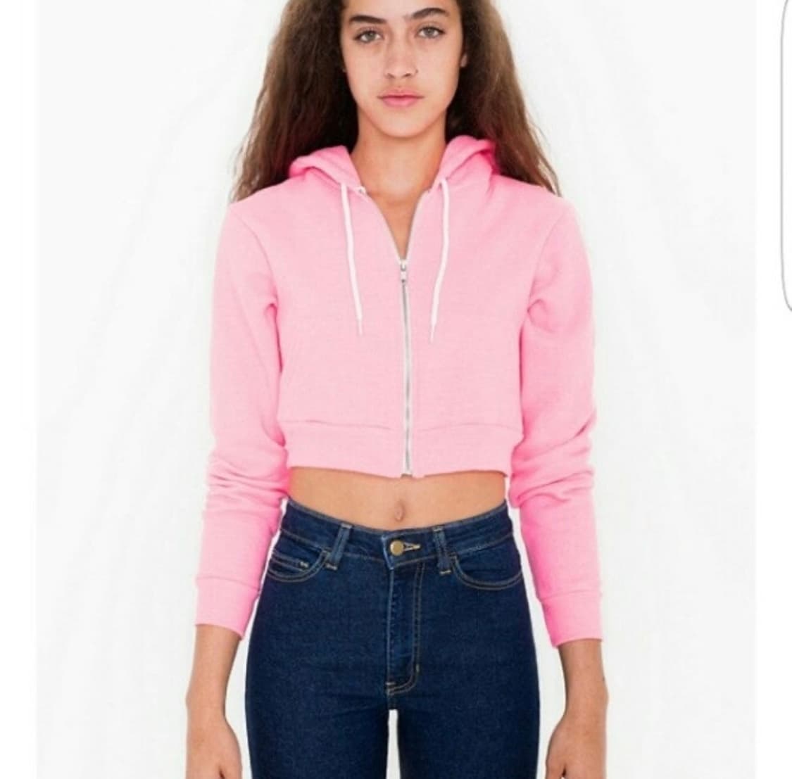 아메리칸어패럴 AA 크롭 후드집업  상품이미지1