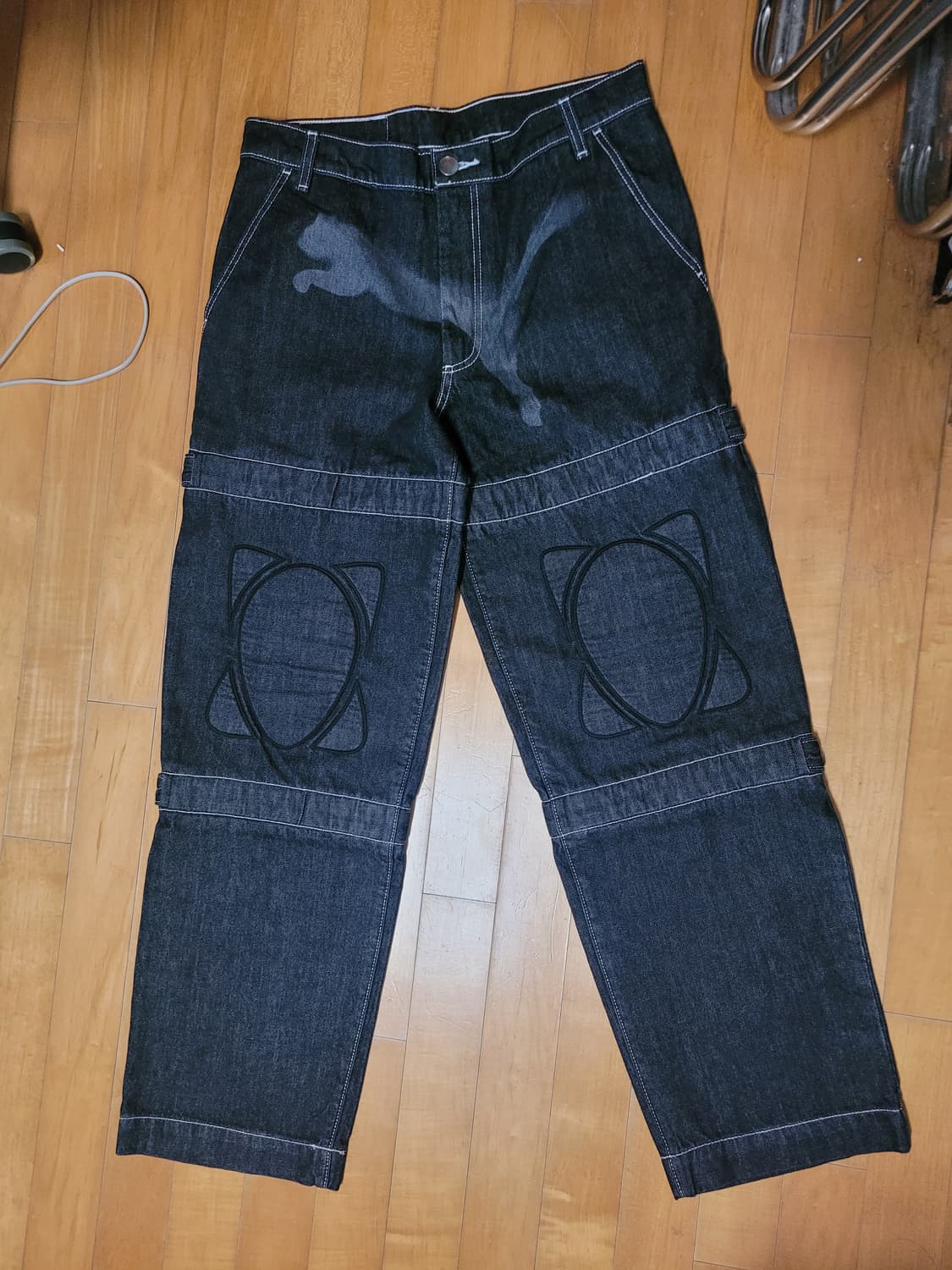 에이셉라키X푸마  니패드 데님팬츠 상품이미지3