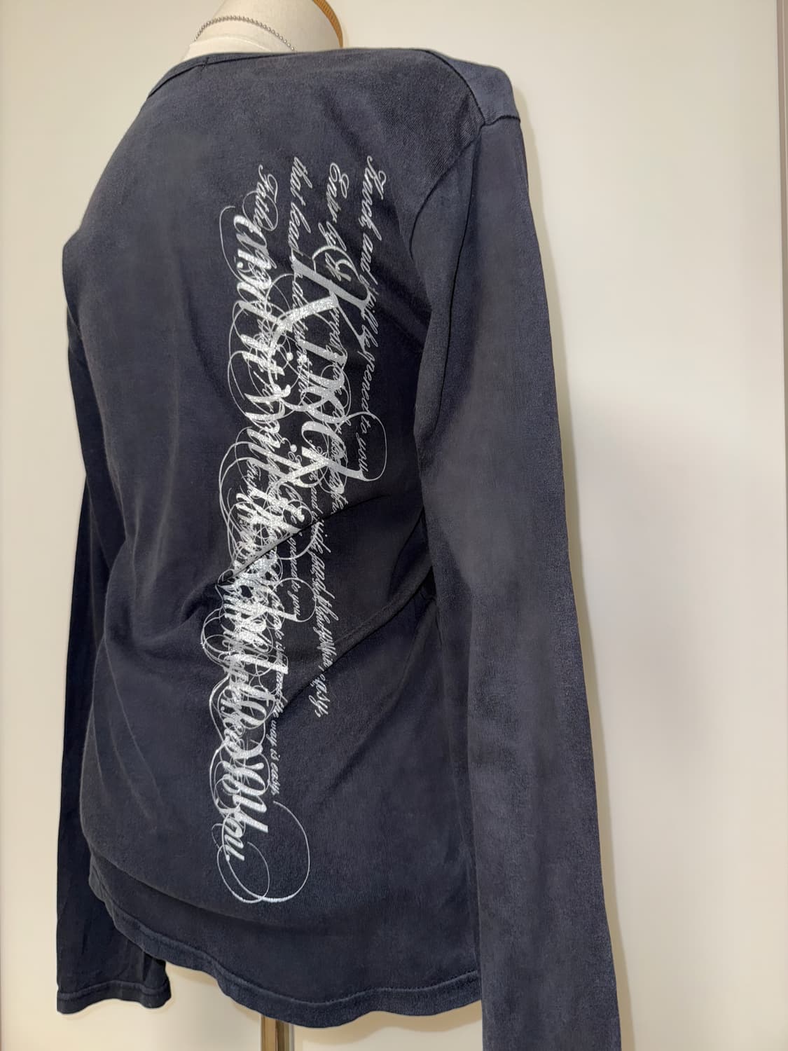 레터링 와투케 블랙 롱슬리브 상품이미지5