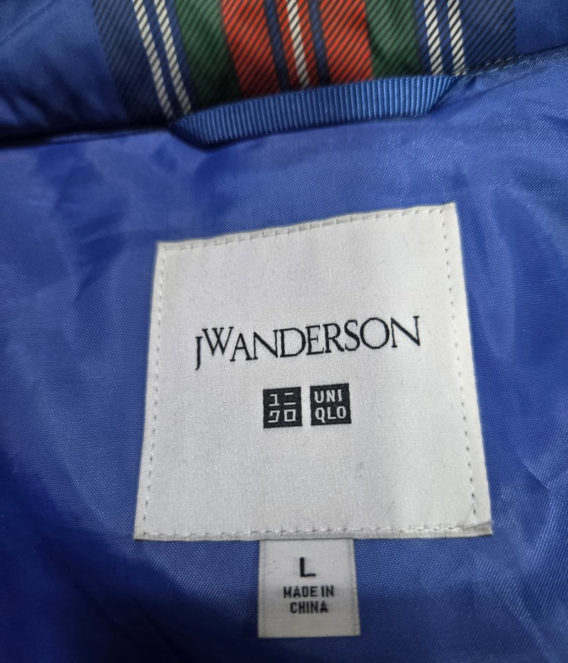 유니클로 x JW앤더슨 체크 다운 숏패딩 L 상품이미지9