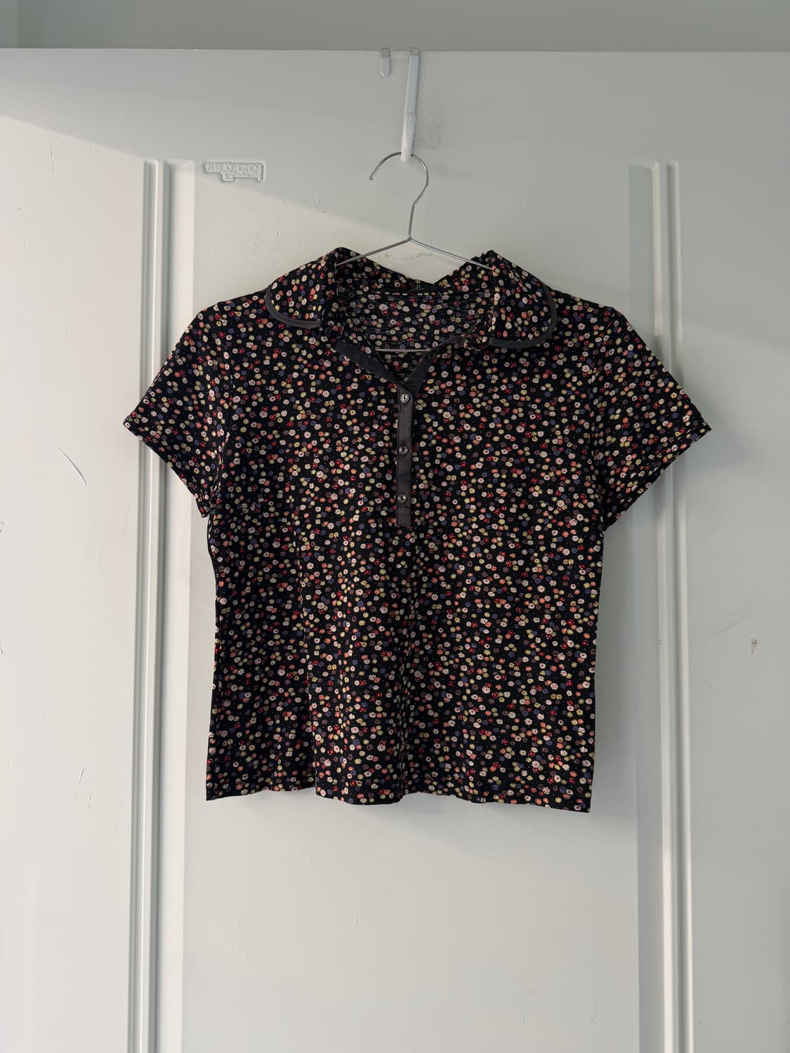 일본빈티지 잔꽃 플로럴 숏반팔 상품이미지5