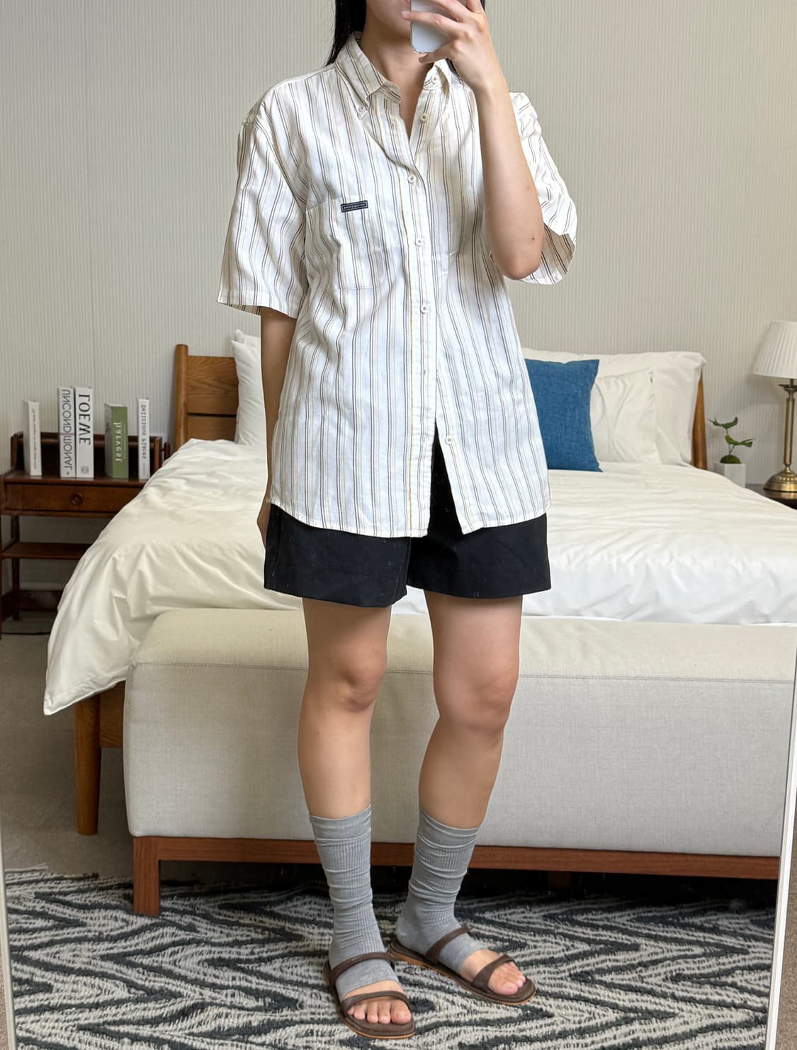 맥그리거 스트라이프 반팔셔츠 상품이미지1