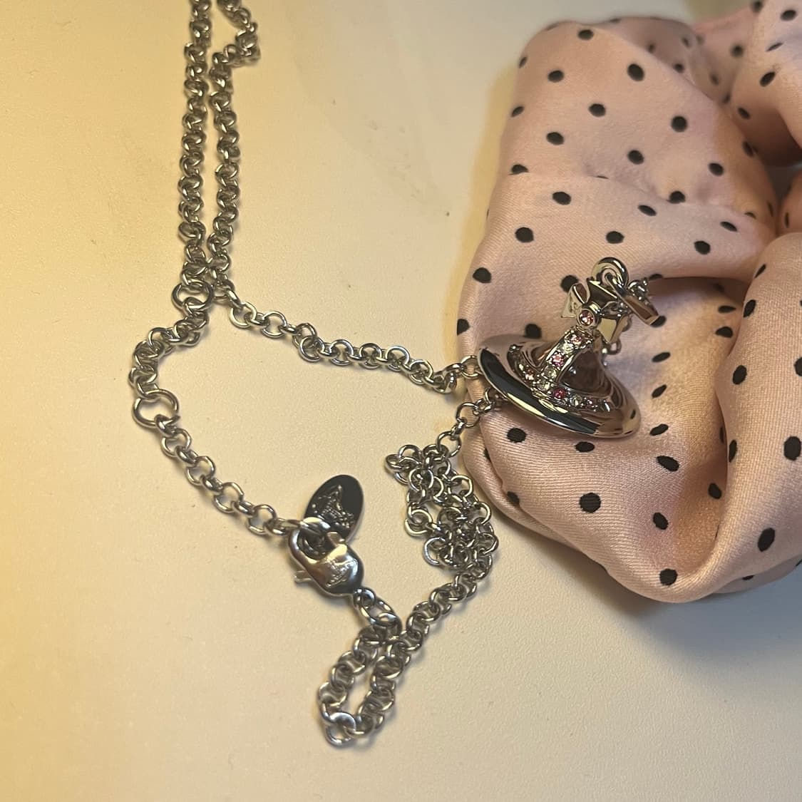 비비안웨스트우드 핑크 orb 목걸이 상품이미지7