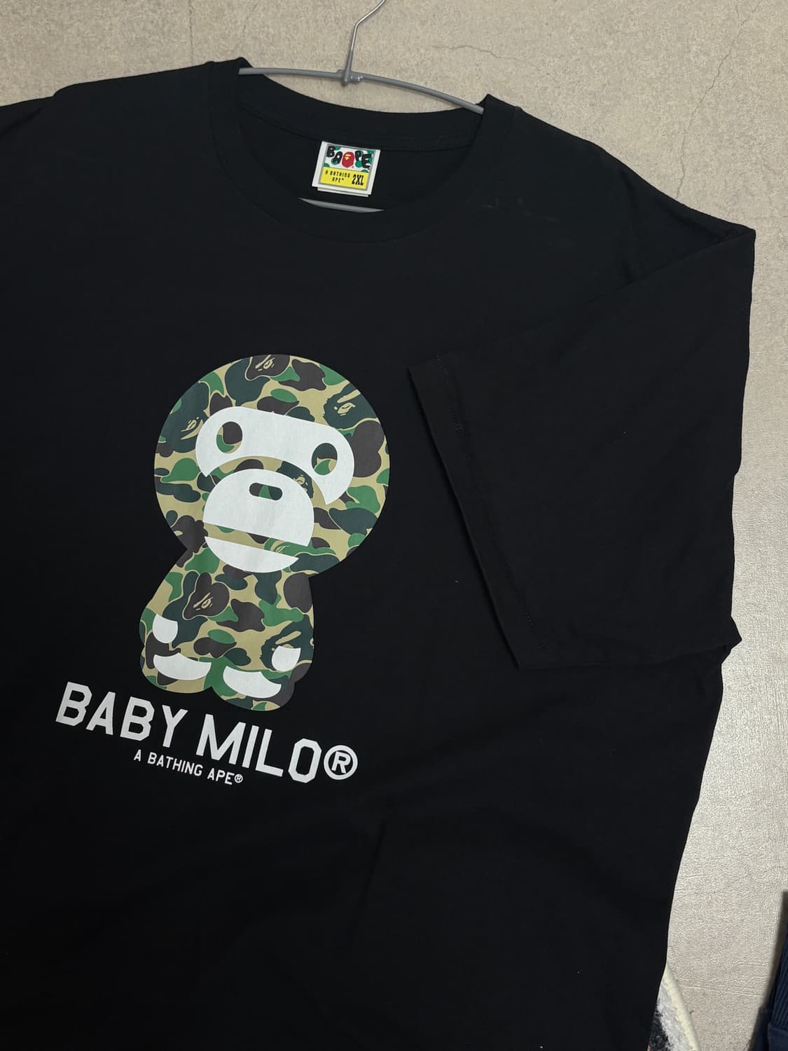 베이프 카모 베이비 마일로 반팔 2xl 상품이미지1