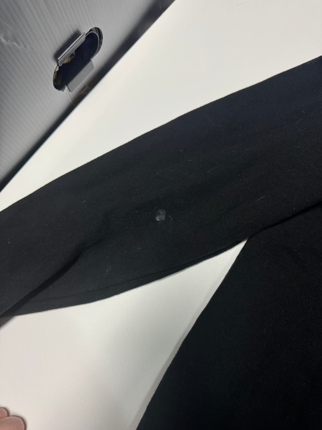 바이브레이트 앞 프린팅 스웻 후드티 블랙 상품이미지4