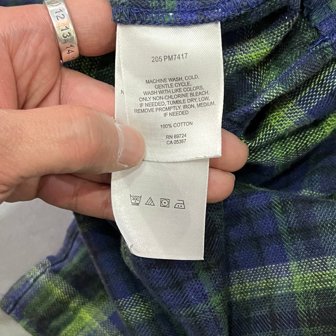  콜롬비아 체크 플란넬 셔츠 y14506 상품이미지7