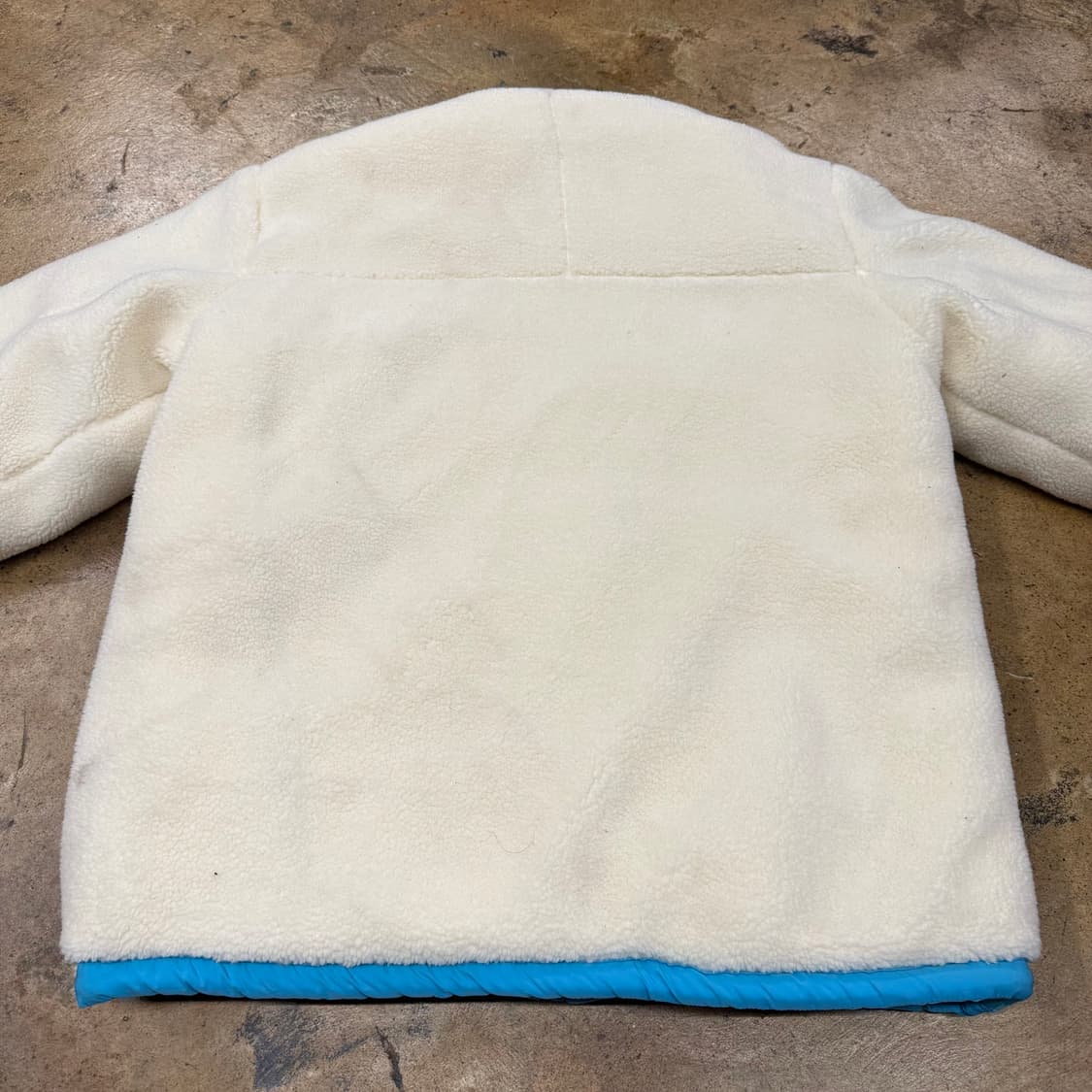 [정품/L] 임영웅 영웅시대 양면 플리스 블루 패딩 점퍼 b19 상품이미지6