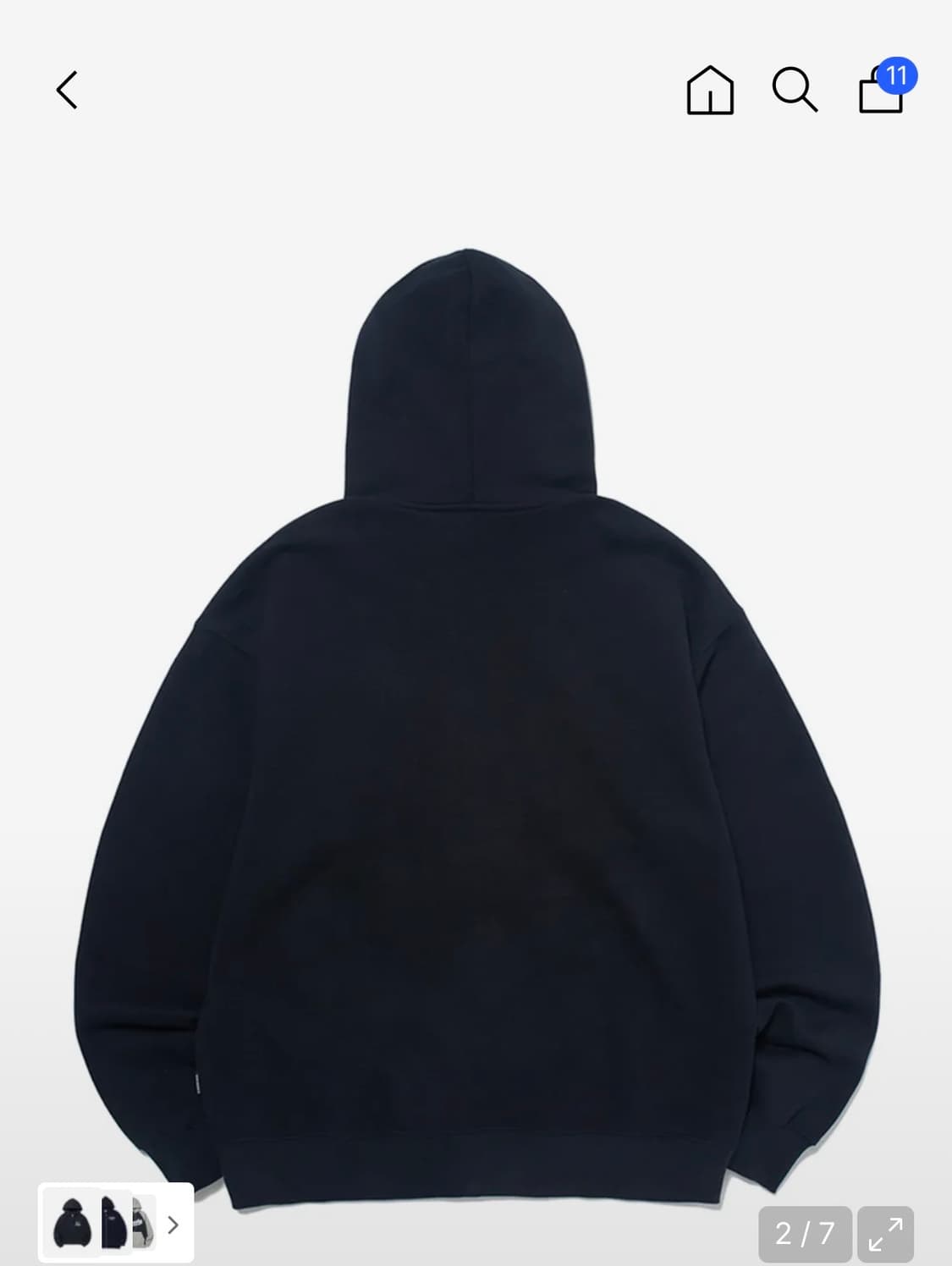 위캔더스 navy 후드집업 상품이미지2
