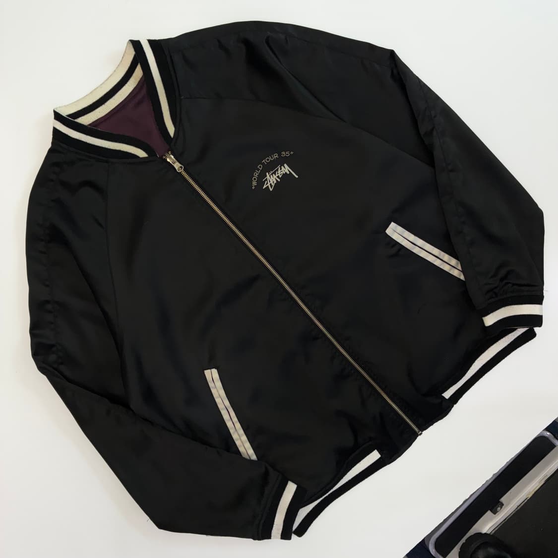 Stussy  스투시 35TH 월드투어 수베니아 타이거 리버시블 스카쟌  상품이미지3