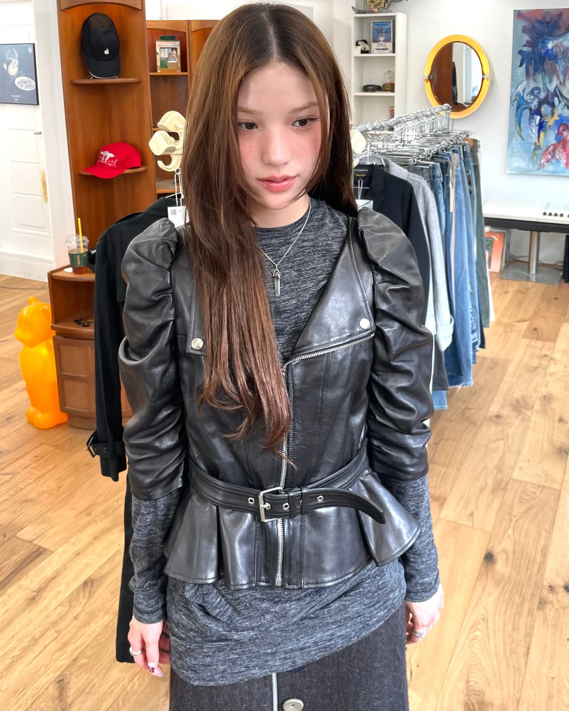 [40] 알렉산더맨퀸 2016FW 레더 퍼프 자켓 상품이미지2