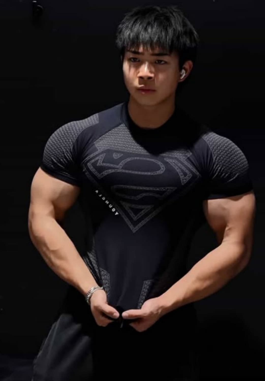 youngla 영엘에이 슈퍼맨 컴프레션 머슬 반팔티 상품이미지1