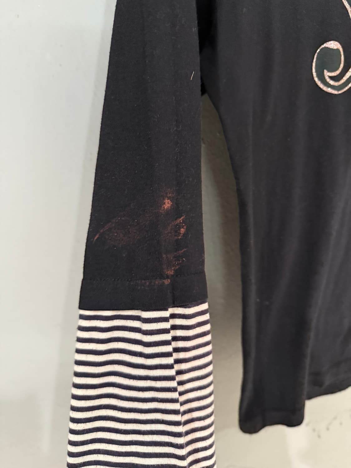 lettering detail stripe point top 상품이미지7