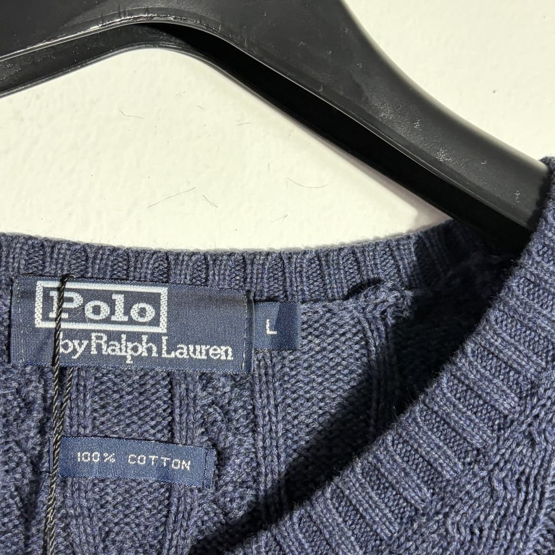 폴로 네이비 브이넥 니트 (무료배송) 상품이미지2