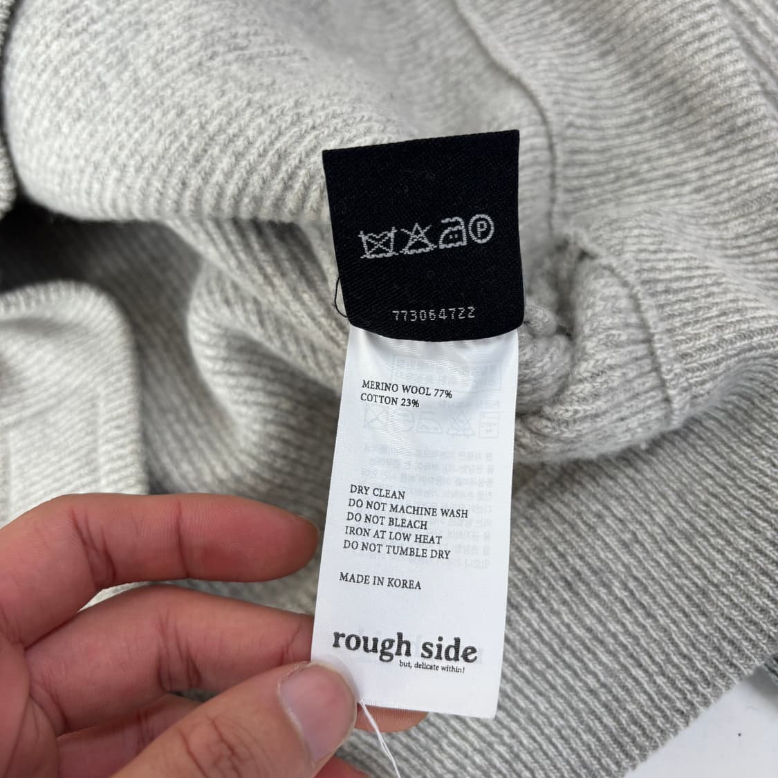 러프사이드 카라 니트  상품이미지5