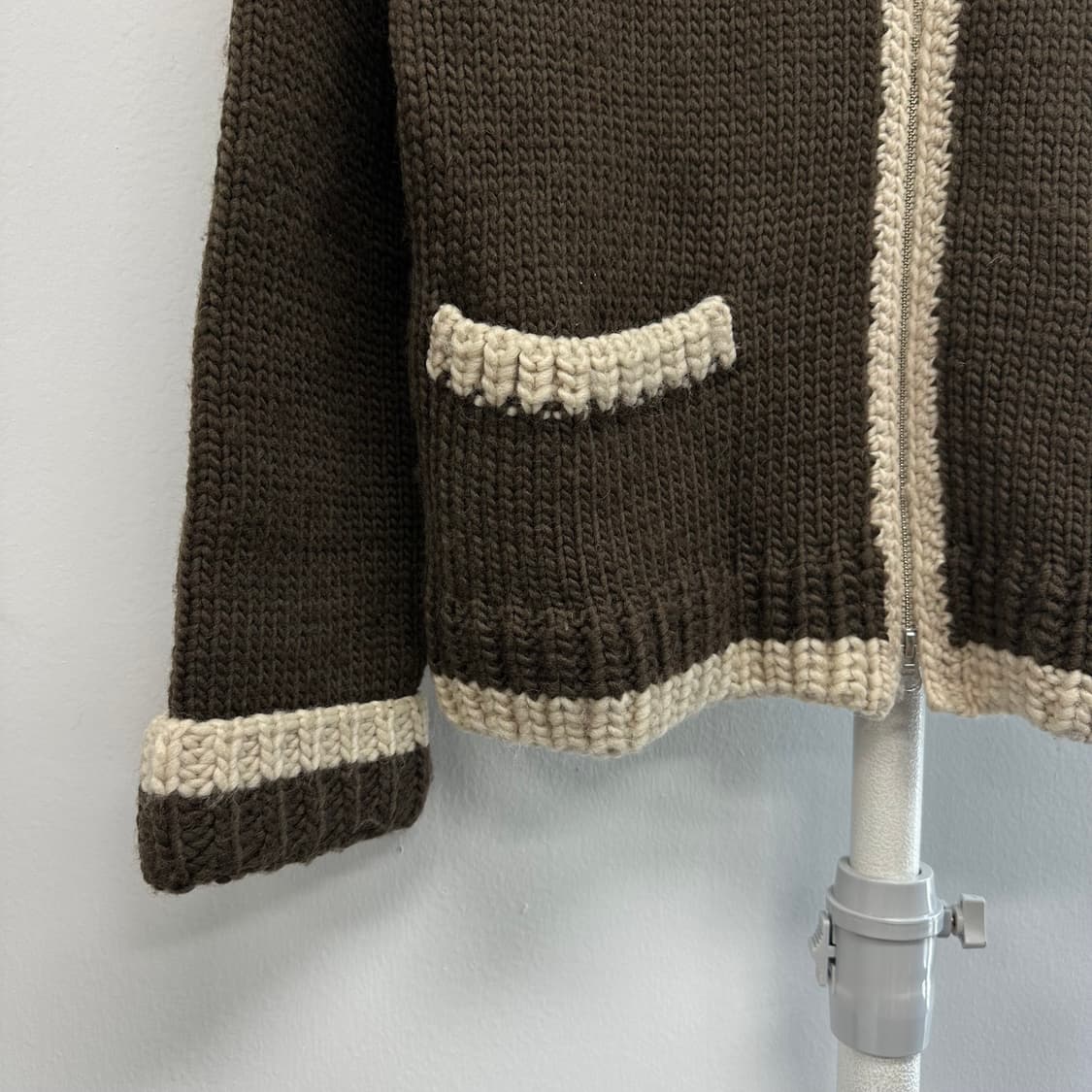 유럽 빈티지 니트 집업 상품이미지4