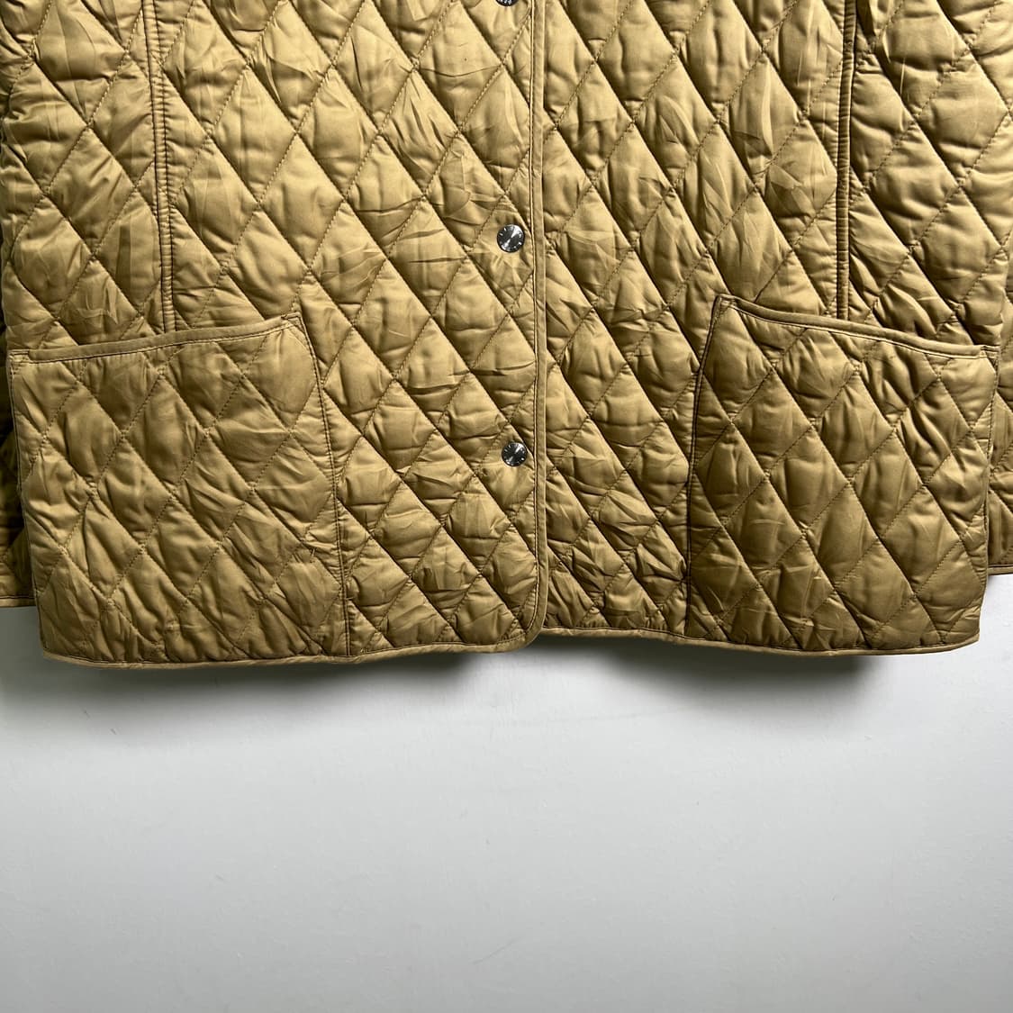 엘엘빈 베이지 다이아몬드 퀄팅 자켓 L 상품이미지5