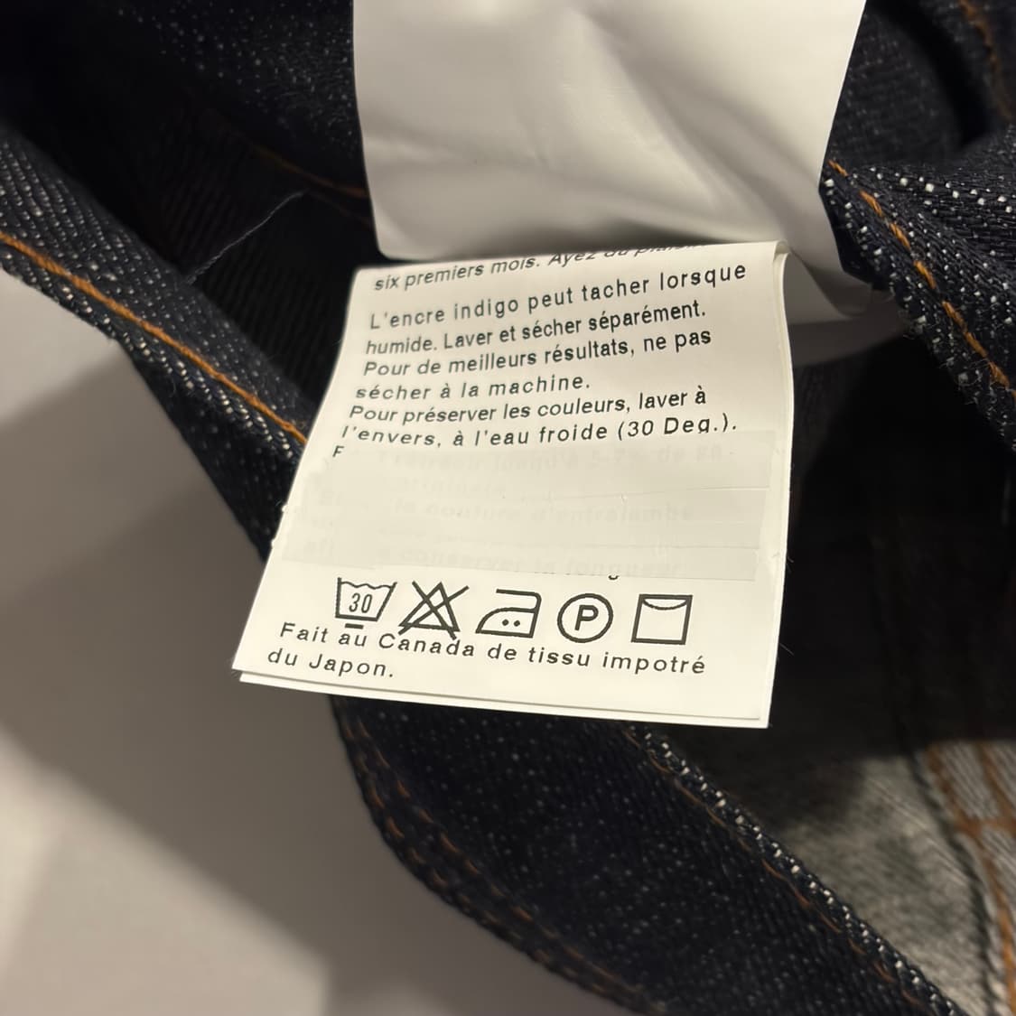 [28] 네이키드 앤 페이머스 헤리티지 셀비지 데님 진청 팬츠 D588 상품이미지9
