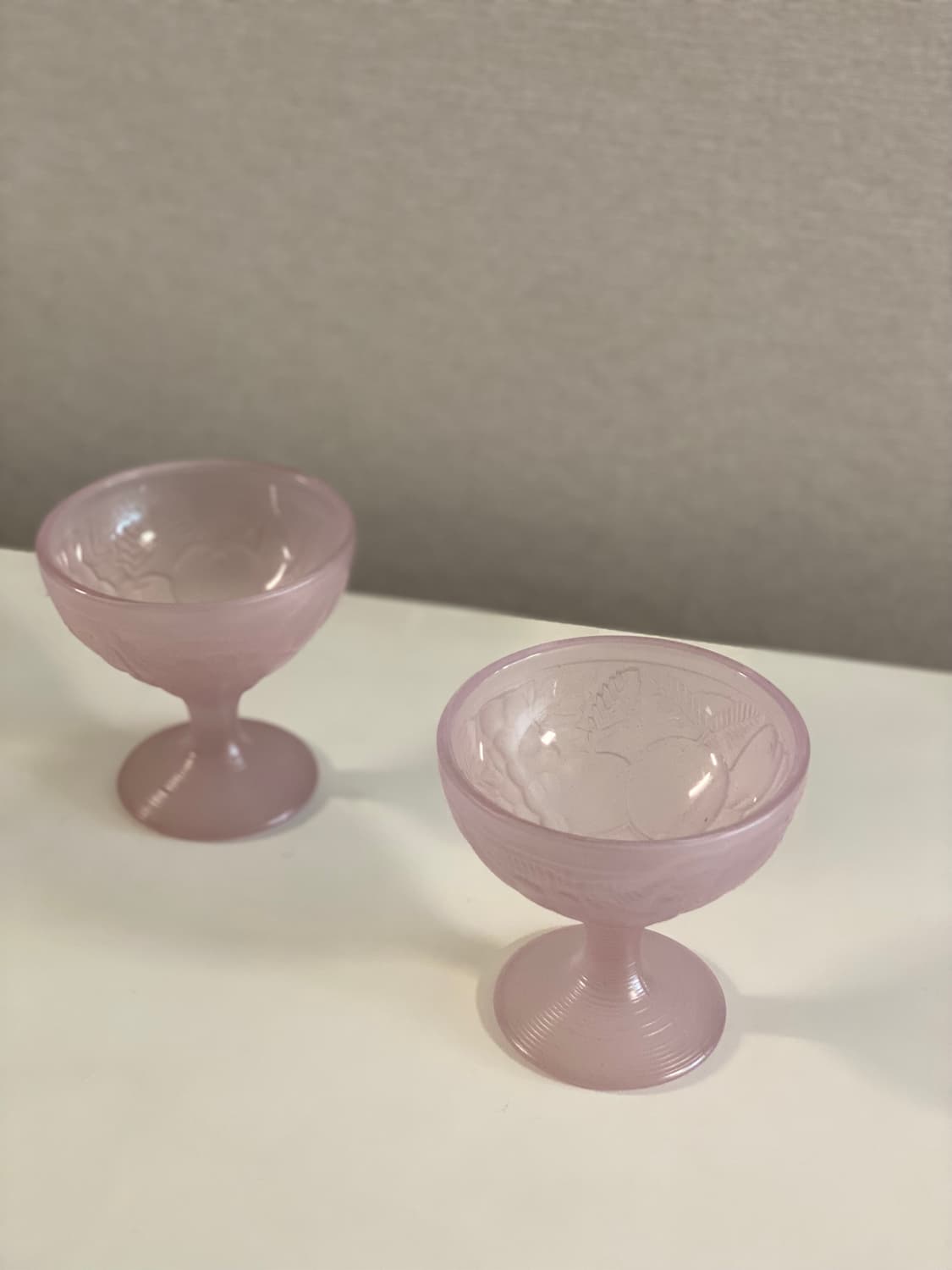 프랑스 빈티지 유리 아이스크림볼 세트 컵 상품이미지4