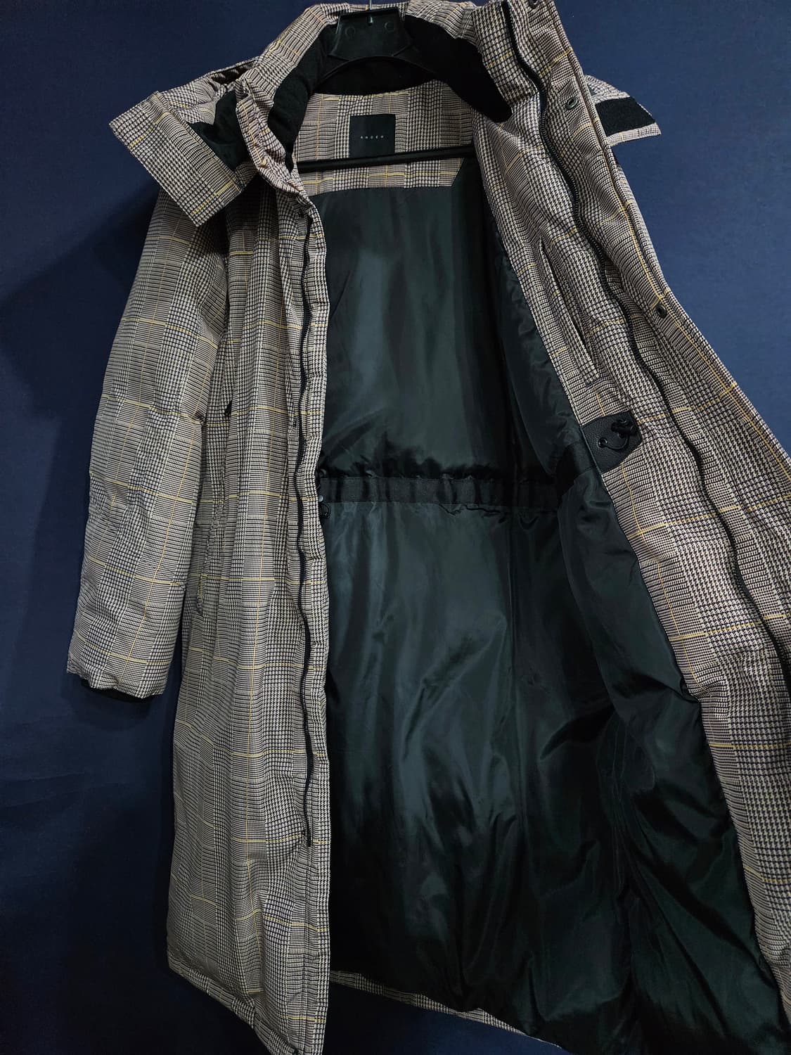 ANDREW 앤듀 스트라이프 체크 남성 100 덕다운  상품이미지9