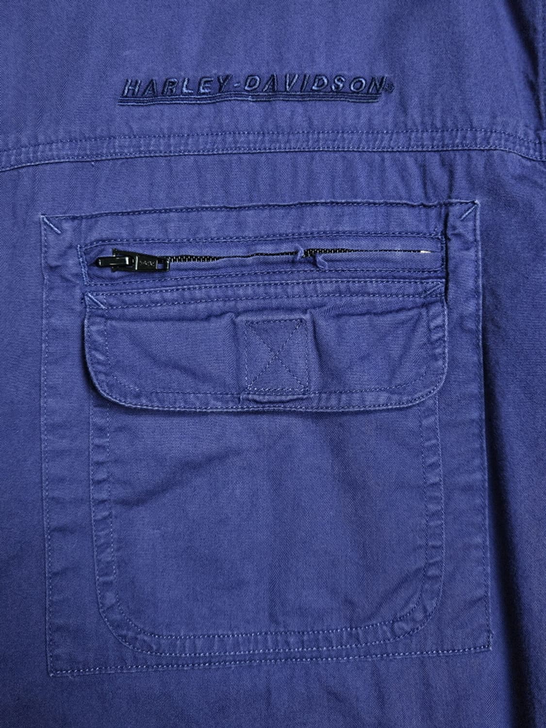 할리데이비슨 블루 헨리넥셔츠 ( XL ) / 9394 상품이미지5