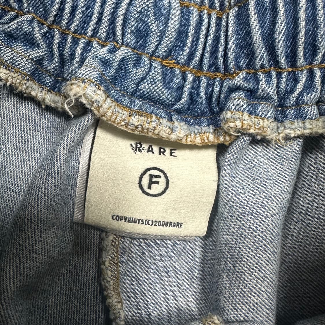 ✨ (바배) 빈티지 와이드 카고 밴딩 데님 팬츠 상품이미지3