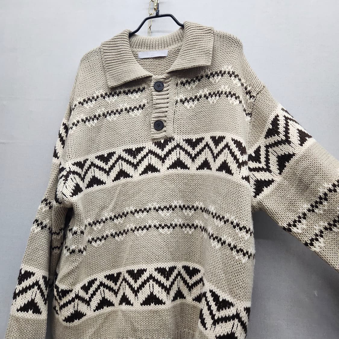 에잇세컨즈 페어 카라 니트 XL 상품이미지2