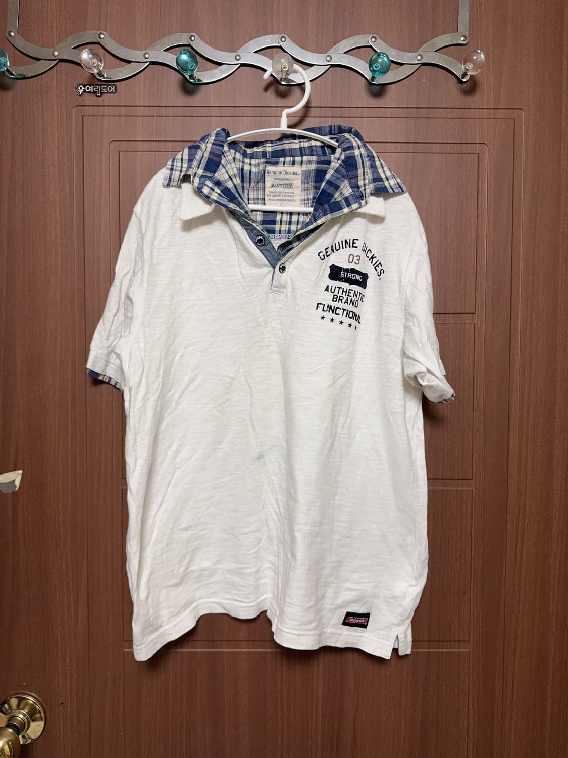 디키즈 00s 모리걸 하구미 빈티지 카라 반팔 티셔츠 상품이미지1