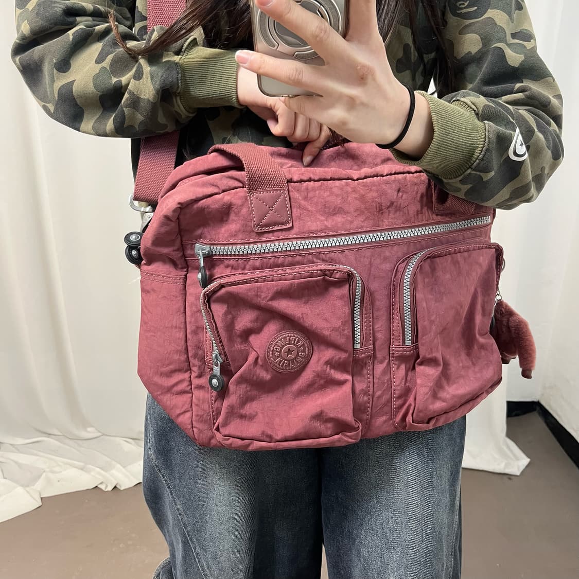 Kipling Pink cross Bag 상품이미지2