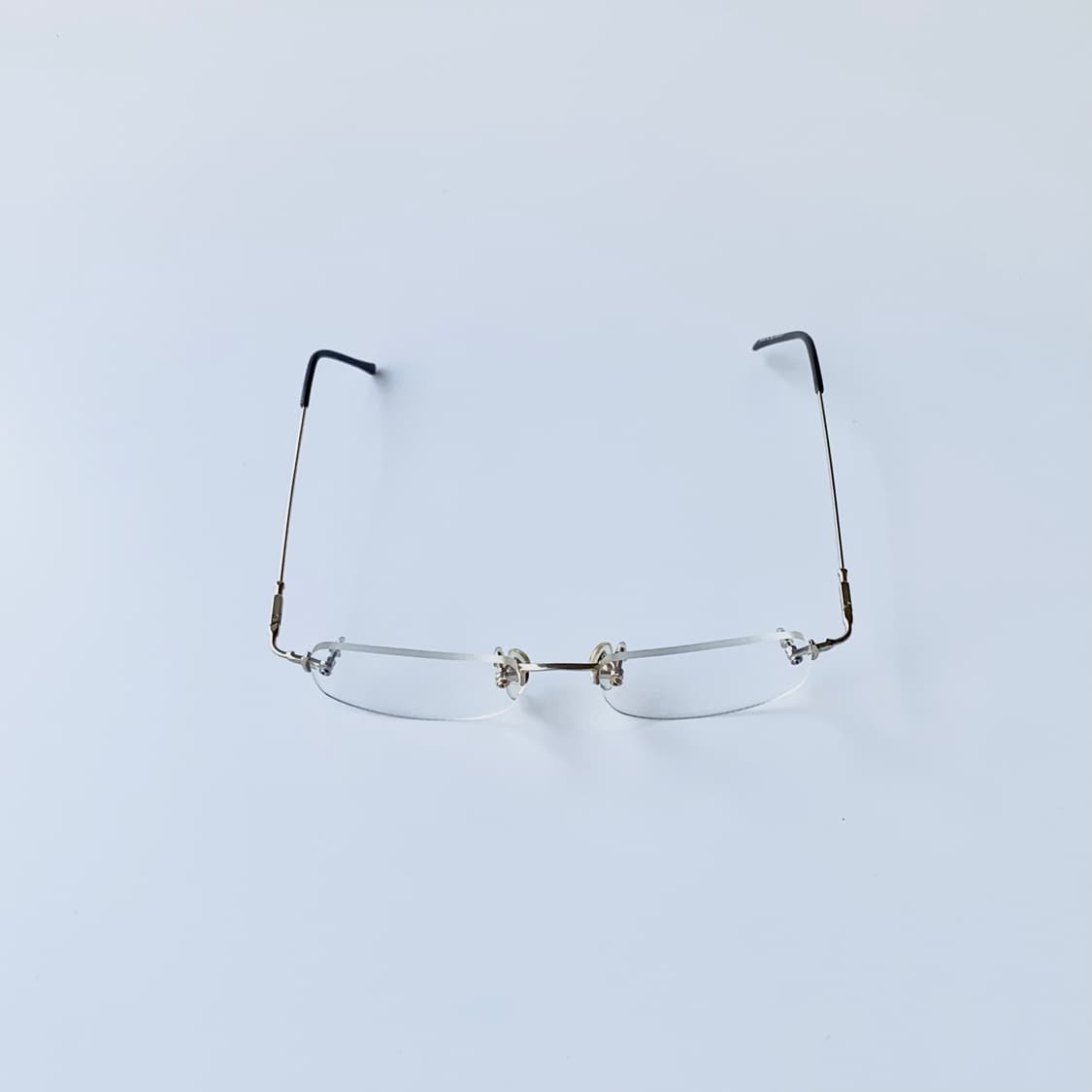 799 데드스탁 픽키 사각 스퀘어 무테 경량 빈티지안경 상품이미지2